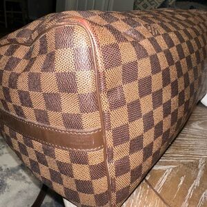 Louis Vuitton Speedy Bandouliere Bag Damier 35 Brown